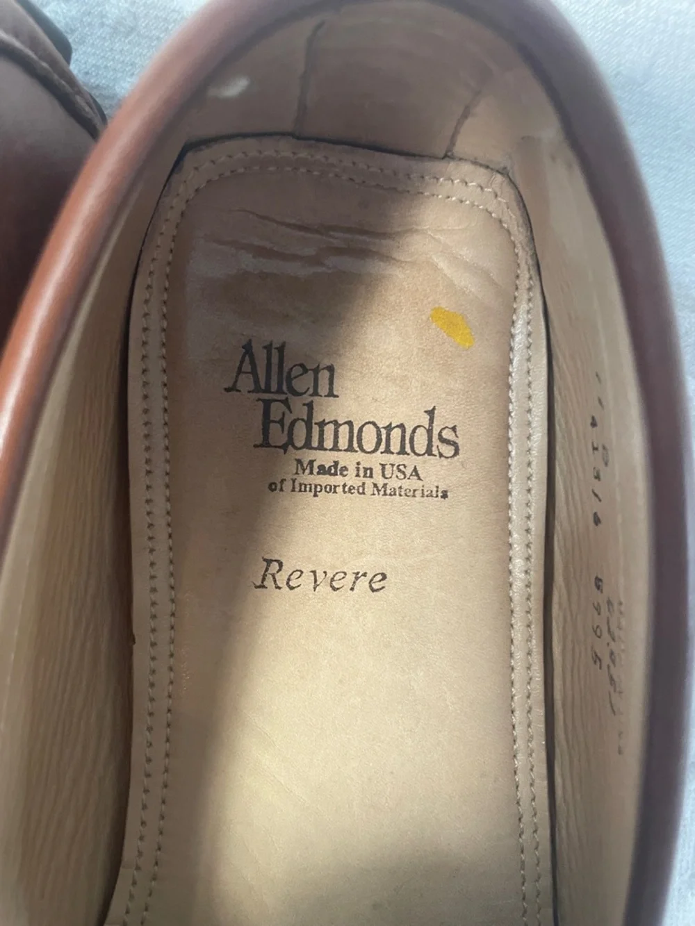 Allen Edmonds Tan Leather Penny Loafers  driving shoe men’s 11D - Picture 2 of 5